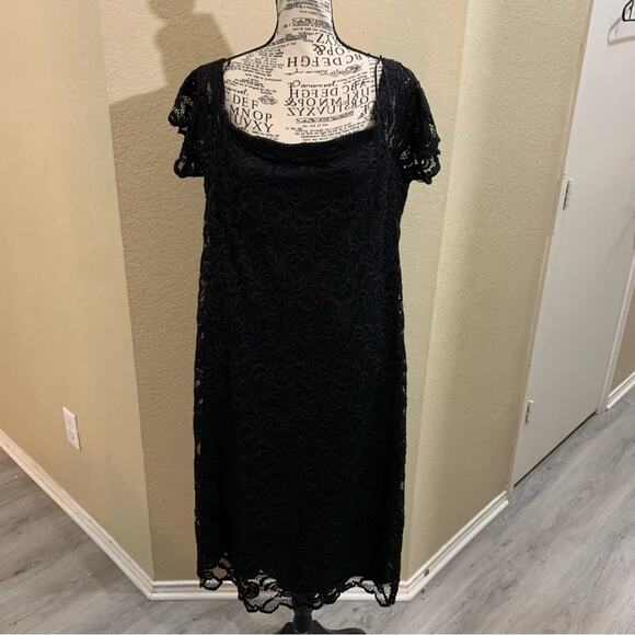 Binance‎ black lace dress plus size 3X - Picture 1 of 6